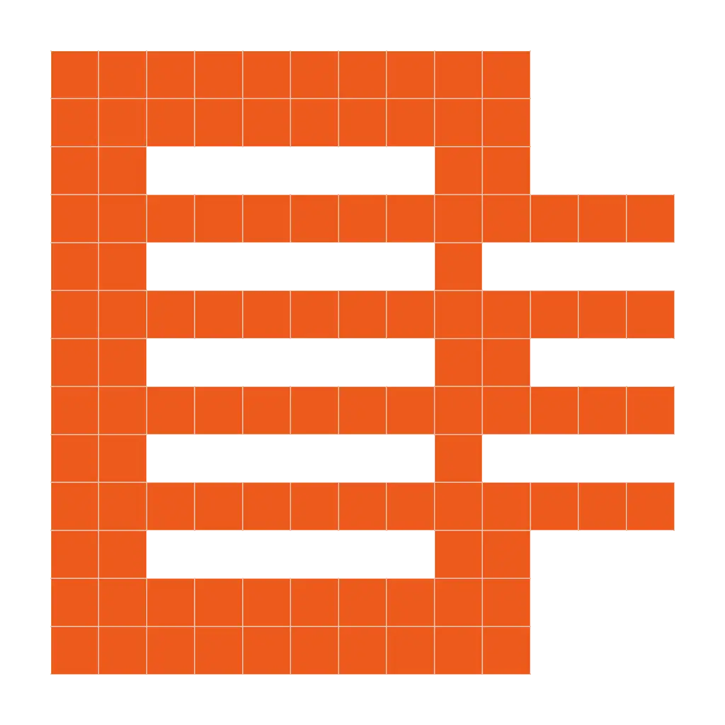 Pixel-art reviewed document representing document review